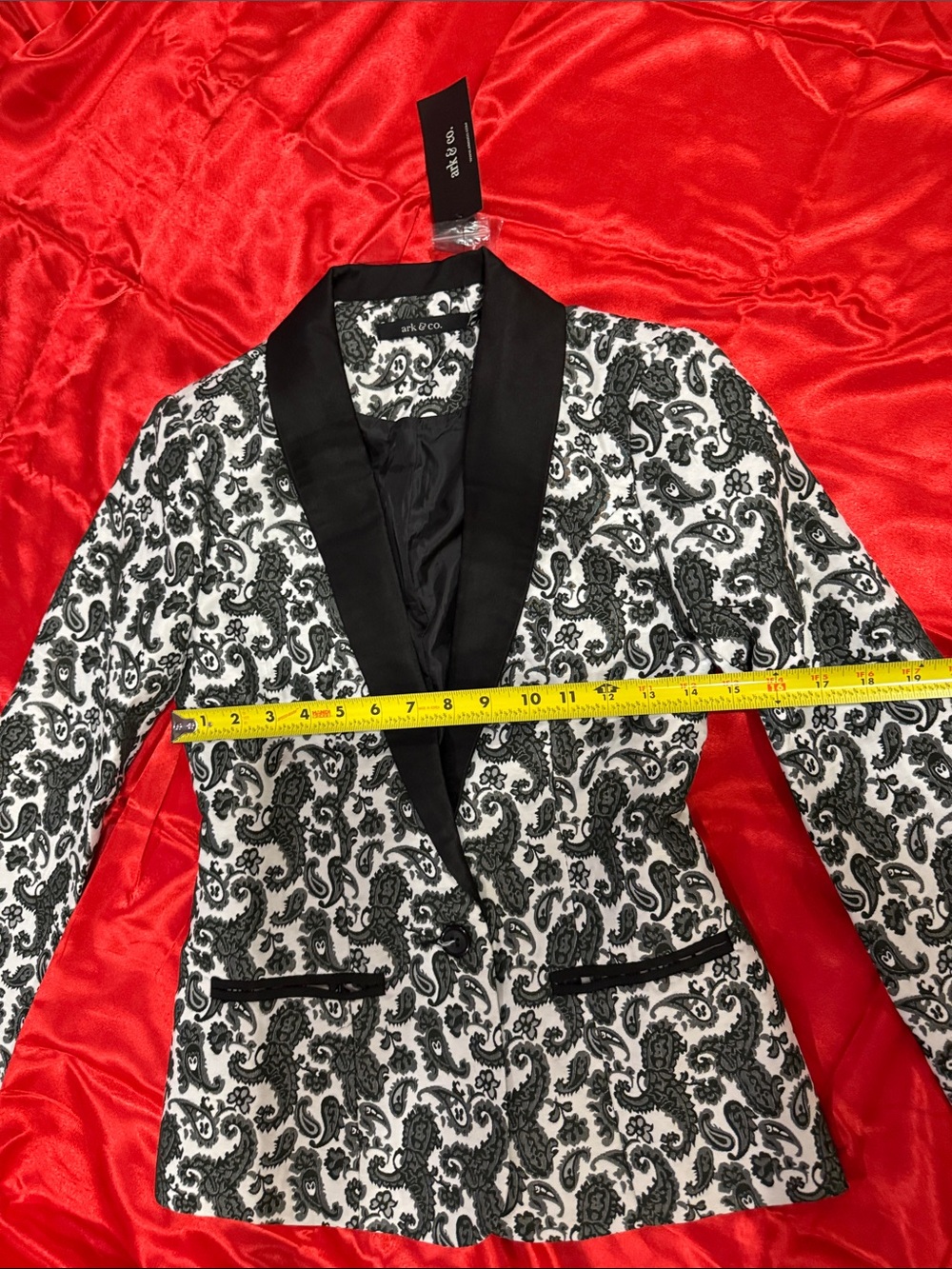 WOW POSHMARK - Authentic Ark & Co. NWT Paisley Blazer - Picture 6 of 10